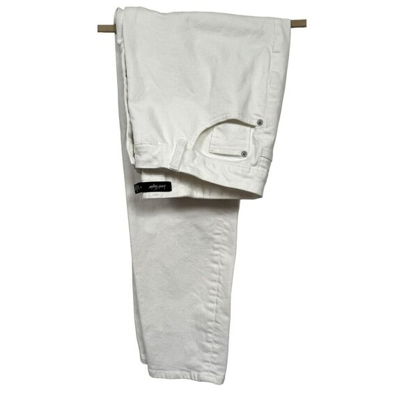 Lord and Taylor Skinny White Cotton Stretch Jeans Sz 16 Classic 5 Pocket - Picture 5 of 8